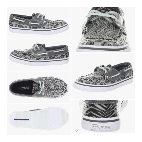 SPERRY TOP-SIDER Bahama Boat Shoe - Grey Multi Animal - Picture 1 of 15